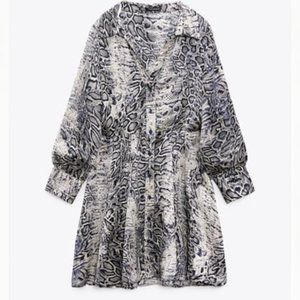 Animal Print Dress Multicolored XL